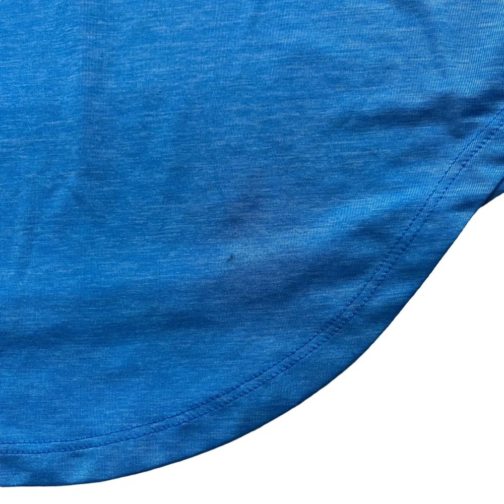 Nike Women’s Size XS Blue Dri-Fit Cut-out Logo Elastic Straps Loose Fit Tank Top